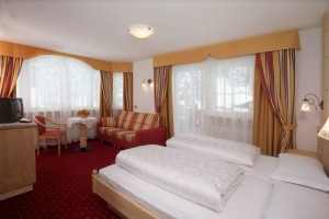 Hotel Rodella: lo stile caratteristico delle camere.