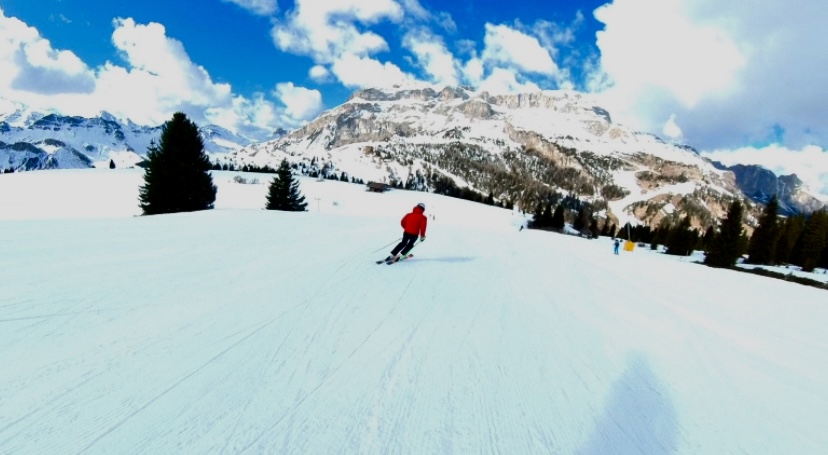 pista cherz 1 al passo di Campolongo, foto e video